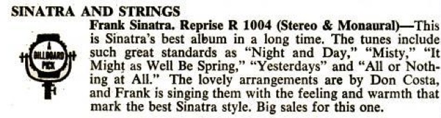 1962 - Sinatra & Strings